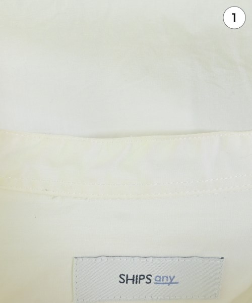 SHIPS any（シップスエニィ）カジュアルシャツ 白 サイズ:L メンズ/2200618374199
