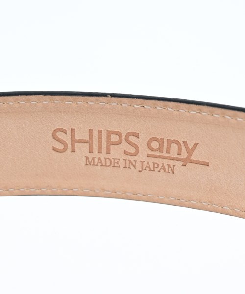 SHIPS any（シップスエニィ）ベルト 黒 サイズ:90 メンズ/2200694421152