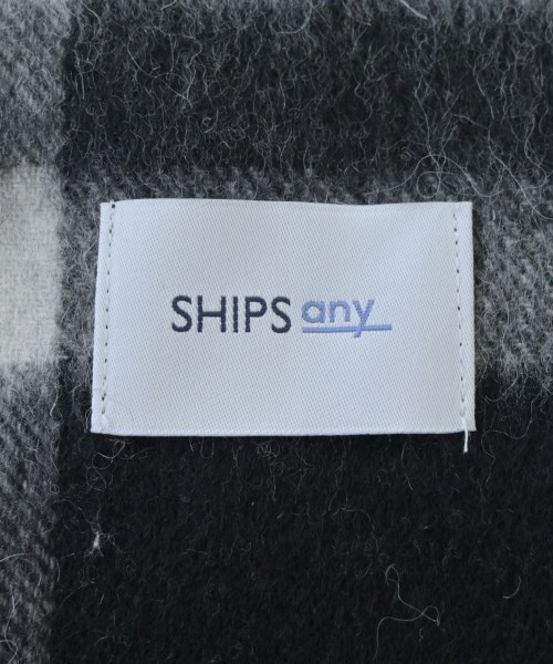 SHIPS any（シップスエニィ）マフラー 黒 サイズ:- メンズ/2200689962219
