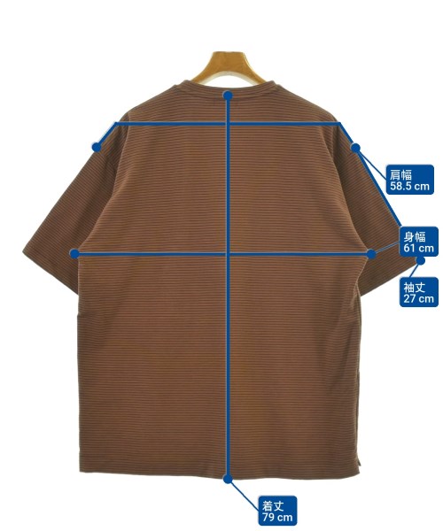 SHIPS any（シップスエニィ）Tシャツ・カットソー 茶 サイズ:L メンズ/2200683793055