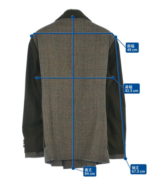 SOFTHYPHEN（ソフトハイフン）カジュアルジャケット 茶 サイズ:03(L位) メンズ/2200635383150