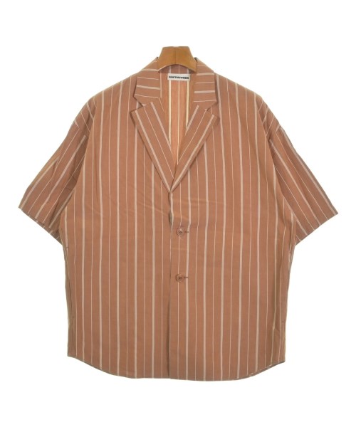 SOFTHYPHEN(ソフトハイフン)カジュアルシャツ 茶 サイズ:2(M位)/2200631891161