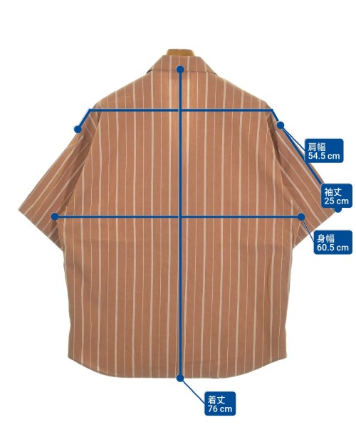 SOFTHYPHEN（ソフトハイフン）カジュアルシャツ 茶 サイズ:2(M位) メンズ/2200631891161
