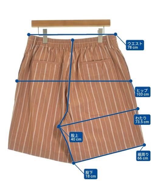 SOFTHYPHEN（ソフトハイフン）ショートパンツ 茶 サイズ:4(XL位) メンズ/2200631891178