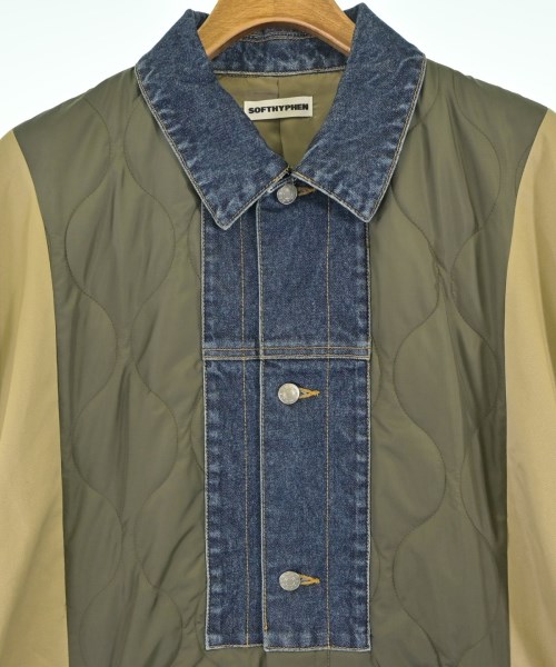 SOFTHYPHEN（ソフトハイフン）ステンカラーコート カーキ サイズ:3(L位) メンズ/2200664222055