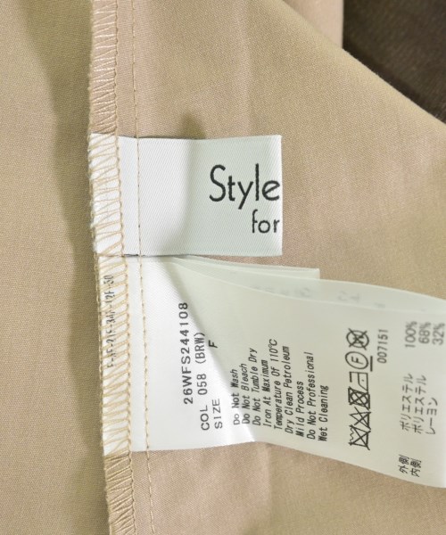 Stylevoice for xxx（スタイルヴォイスフォー）ロング・マキシ丈スカート 茶 サイズ:F レディース/2200689704024