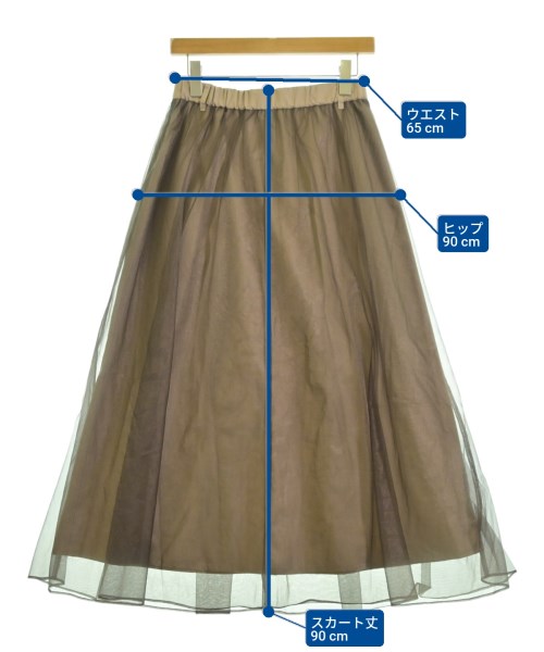 Stylevoice for xxx（スタイルヴォイスフォー）ロング・マキシ丈スカート 茶 サイズ:F レディース/2200689704024