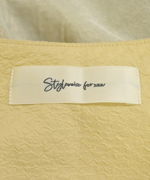 Stylevoice for xxx（スタイルヴォイスフォー）ブラウス 黄 サイズ:F レディース/2200721262154
