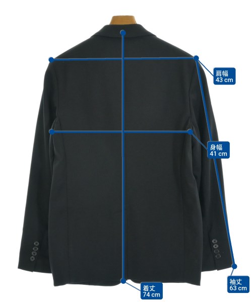 Theory Project（セオリープロジェクト）テーラードジャケット 黒 サイズ:36(XS位) メンズ/2200647869048