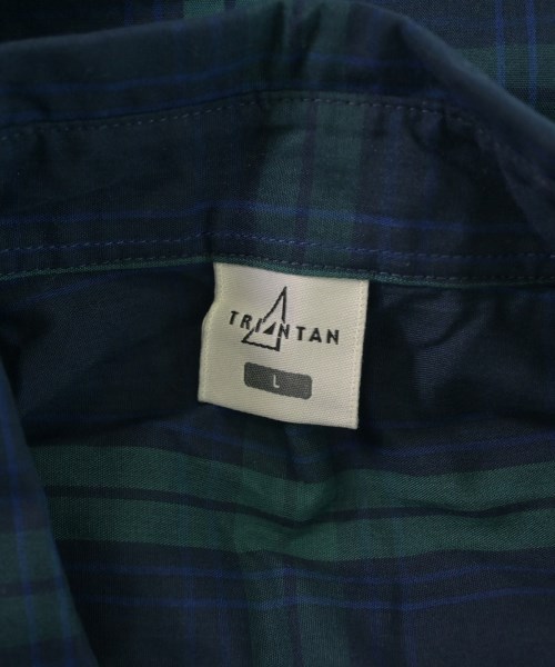 TRIANTAN（トライアンタン）カジュアルシャツ 紺 サイズ:L メンズ/2200607023428