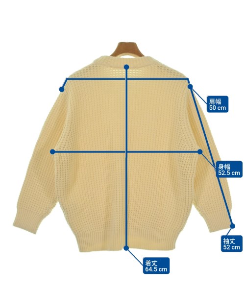ABYTS（エーバイティエス）ニット・セーター 白 サイズ:1(S位) メンズ/2200639797076