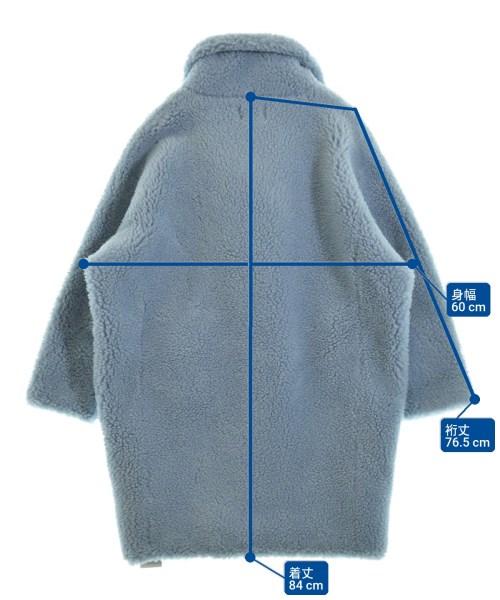 AVENUE（アベニュー）ピーコート 青 サイズ:3(L位) レディース/2200655545101