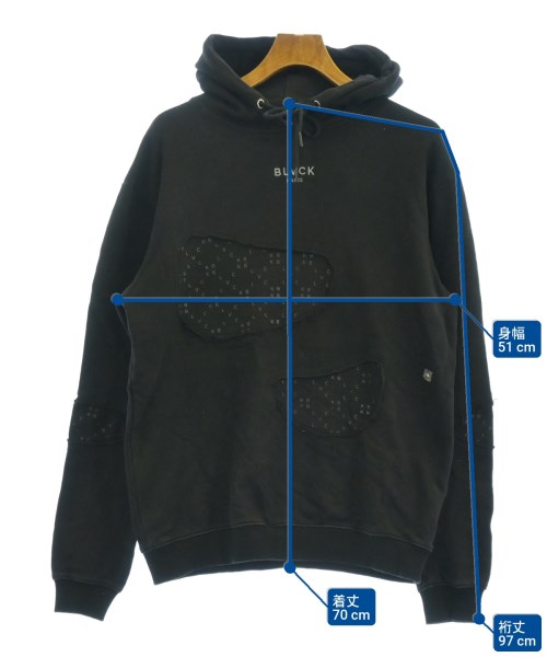 BLVCK PARIS（ブラックパリ）パーカー 黒 サイズ:M メンズ/2200624400035