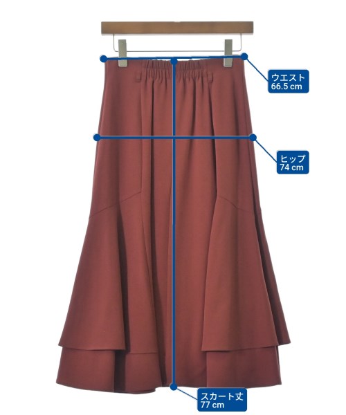 COHINA（コヒナ）ロング・マキシ丈スカート 赤 サイズ:S レディース/2200659645067