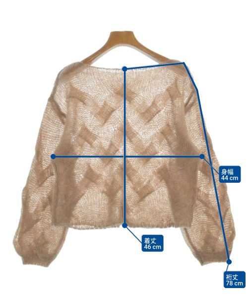 COHINA（コヒナ）ニット・セーター 茶 サイズ:F レディース/2200659645081