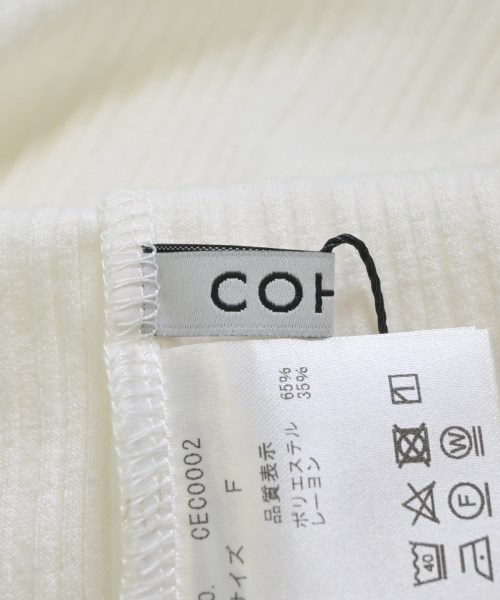 COHINA（コヒナ）Tシャツ・カットソー 白 サイズ:F レディース/2200645951066