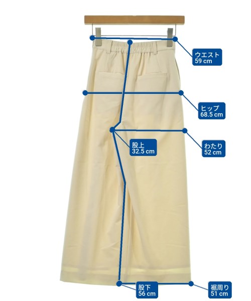 COHINA（コヒナ）スラックス 白 サイズ:XS レディース/2200645951110