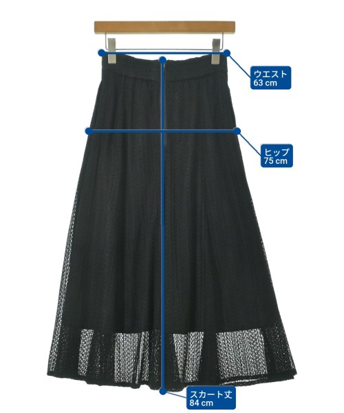 COHINA（コヒナ）ロング・マキシ丈スカート 黒 サイズ:regular-S(M位) レディース/2200645951141