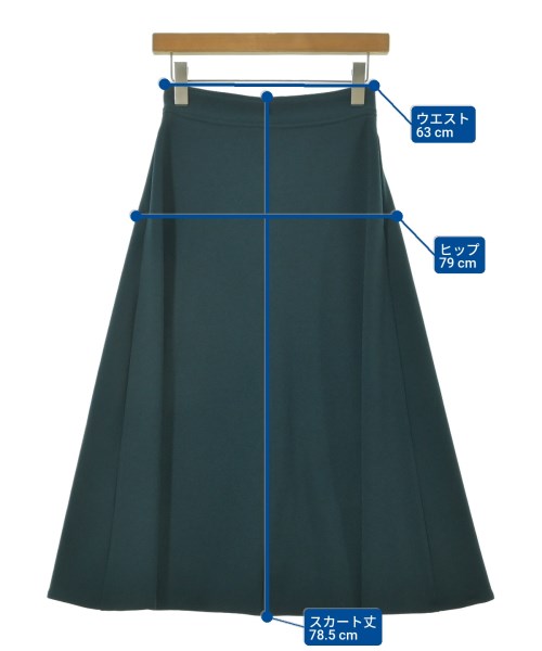 COHINA（コヒナ）ロング・マキシ丈スカート 緑 サイズ:regular-S(M位) レディース/2200645951172