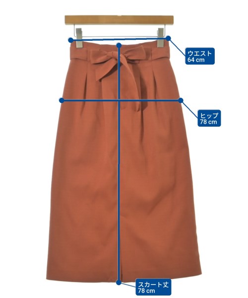 COHINA（コヒナ）ロング・マキシ丈スカート オレンジ サイズ:S レディース/2200645951189