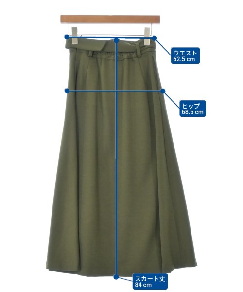 COHINA（コヒナ）ロング・マキシ丈スカート カーキ サイズ:S レディース/2200645951202