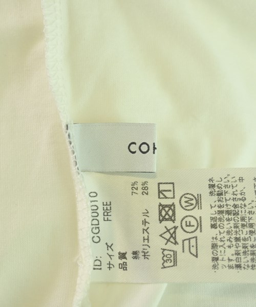 COHINA（コヒナ）Tシャツ・カットソー 白 サイズ:F レディース/2200701602123