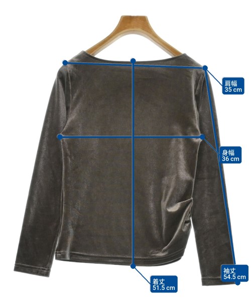 COHINA（コヒナ）Tシャツ・カットソー 茶 サイズ:F レディース/2200664733063