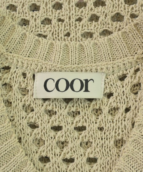 COOR（クール）ニット・セーター ベージュ サイズ:L メンズ/2200689561221