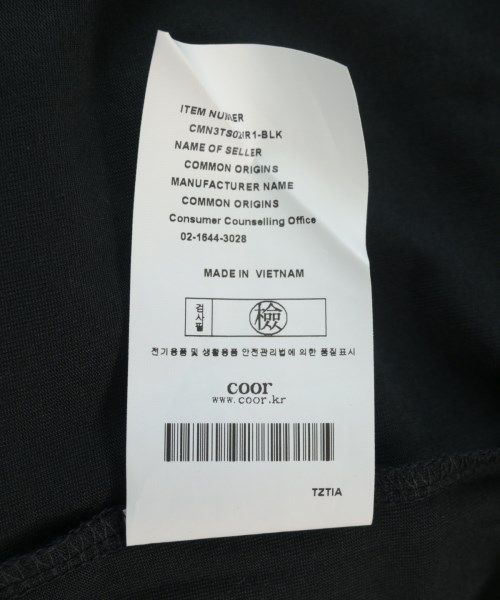 COOR（クール）Tシャツ・カットソー 黒 サイズ:L メンズ/2200713732177