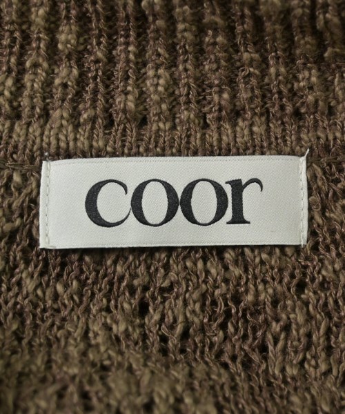 COOR（クール）ニット・セーター 茶 サイズ:M メンズ/2200708474105