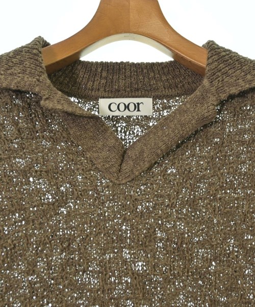 COOR（クール）ニット・セーター 茶 サイズ:M メンズ/2200708474105
