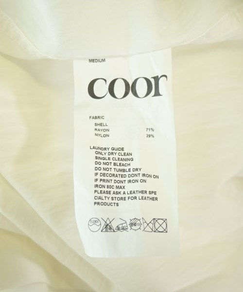 COOR（クール）カジュアルシャツ 白 サイズ:M メンズ/2200721469072