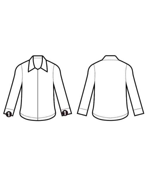 CUMIN（クミン）カジュアルシャツ 青 サイズ:F レディース/2200657590079