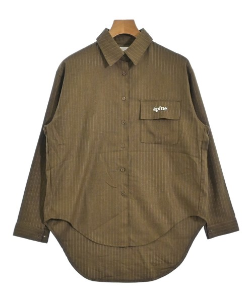 epine(エピヌ)カジュアルシャツ 茶 サイズ:F/2200663496112