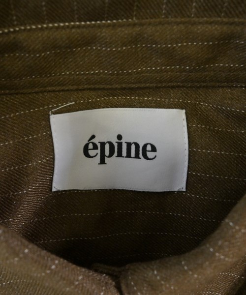 epine（エピヌ）カジュアルシャツ 茶 サイズ:F レディース/2200663496112