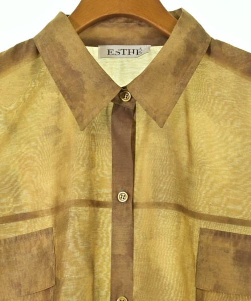 ESTHE（エステ）カジュアルシャツ 黄 サイズ:F レディース/2200633074074