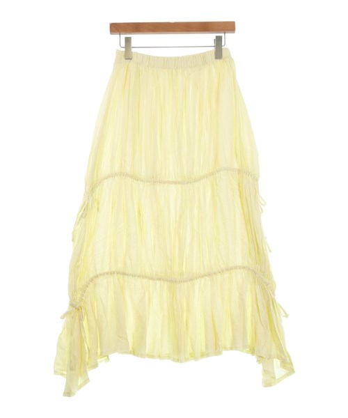 ESTHE（エステ）ロング・マキシ丈スカート 黄 サイズ:-(S位) レディース/2200633447014