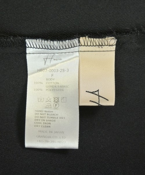Heve（ヘイヴ）Tシャツ・カットソー 黒 サイズ:F レディース/2200704119024