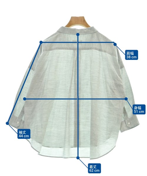 HUIS（ハウス）カジュアルシャツ グレー サイズ:F レディース/2200617892052