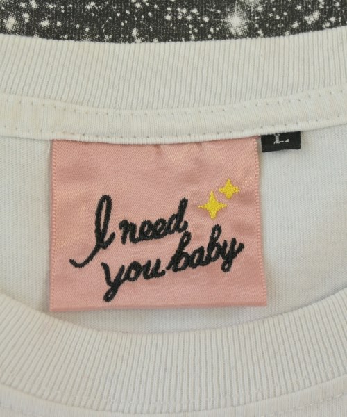 I Need You Baby（アイニーヂューベイべー）Tシャツ・カットソー 白 サイズ:L メンズ/2200645350128