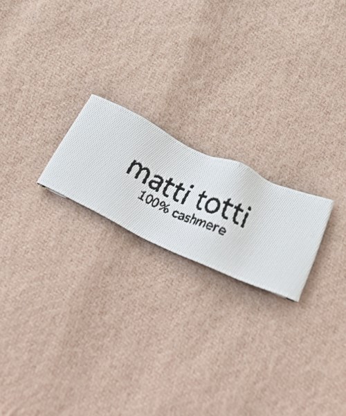 matti totti（マッティトッティ）マフラー ピンク サイズ:- レディース/2200680772169