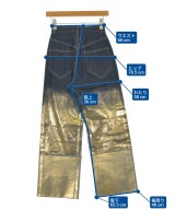 MECRE（メクル）デニムパンツ 紺 サイズ:S レディース/2200645610079