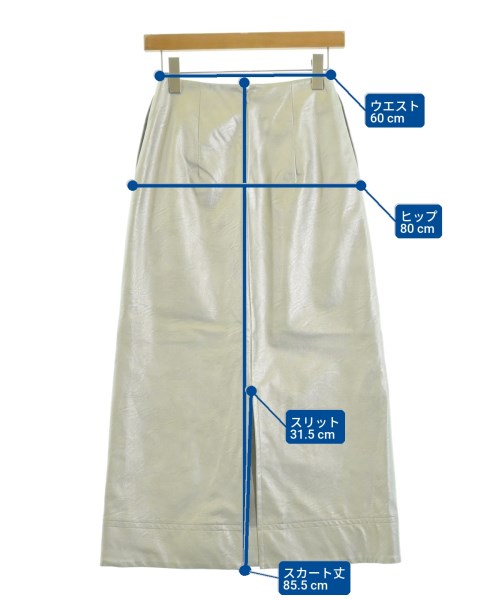 MECRE（メクル）ひざ丈スカート グレー サイズ:S レディース/2200651036023