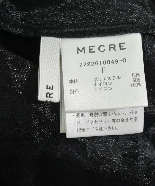 MECRE（メクル）ブラウス 黒 サイズ:F レディース/2200665829017