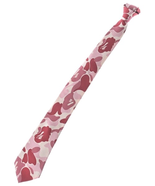 MR.BATHING APE(ミスターベイシングエイプ)ネクタイ ピンク サイズ:F/2200640650322