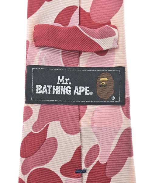 MR.BATHING APE（ミスターベイシングエイプ）ネクタイ ピンク サイズ:F メンズ/2200640650322