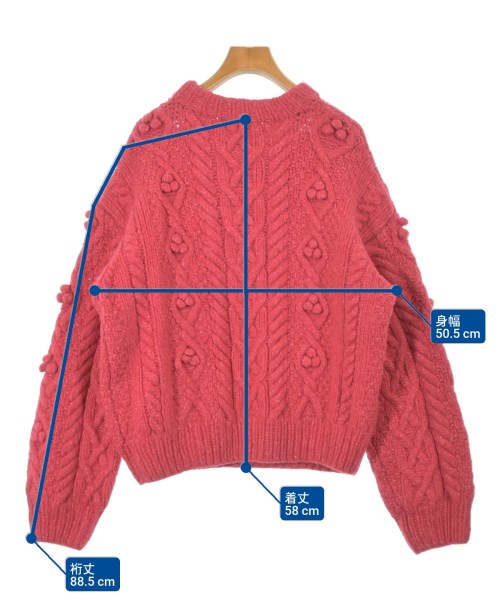 NKNIT（ンニット）ニット・セーター 赤 サイズ:2(M位) レディース/2200618758203