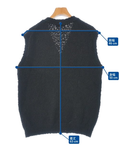 NKNIT（ンニット）ベスト 黒 サイズ:0(XS位) レディース/2200649204014