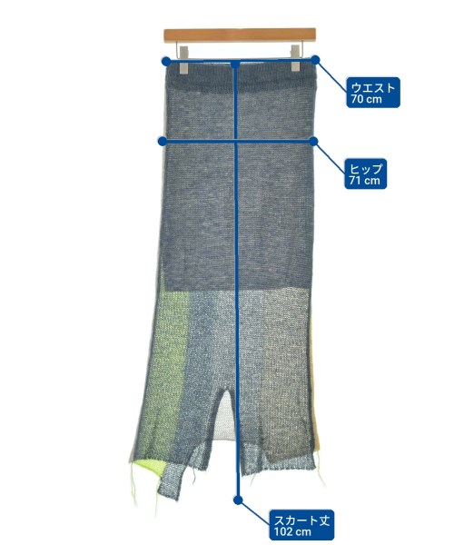 PAMM（パム）ロング・マキシ丈スカート 青 サイズ:F レディース/2200668675123