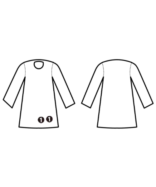 ROCCO（ロッコ）シャツワンピース 茶 サイズ:F レディース/2200610118043